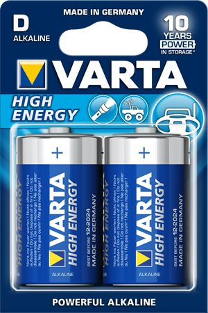 Elem varta high energy kék góliát  2db longlife      elektromos