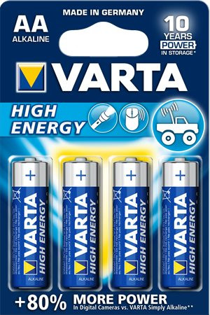 Elem varta high energy  kék aa ceruza  4db longlife elektromos