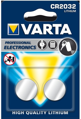 VARTA CR2032 lítium gombelem, 3V, 2 db/csomag