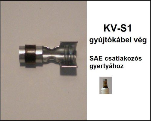 Gyújtáskábelvég gyertyához KV-S1, alumínium színű
