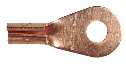 Vörösréz kábelsaru 4x4 mm (008740)