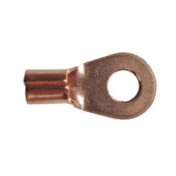   Vörösréz kábelsaru 8 mm furatátmérővel, 25 mm² vezetékhez – 25 db/csomag (002634)