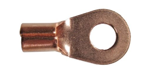 Vörösréz kábelsaru 8 mm furatátmérővel, 25 mm² vezetékhez – 25 db/csomag (002634)