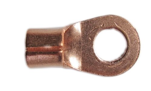 Vörösréz kábelsaru 12 mm furatátmérővel, 50 mm² vezetékhez – 10 db/csomag (160225)