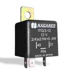 Nagares ITG/3-12 12V 3 lábú indexrelé