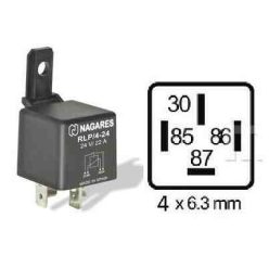 Nagares RLP/4-24 relé, 24V, 22A, 4-lábú