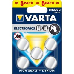 VARTA CR2032 lítium gombelem, 3V, 5 db/csomag