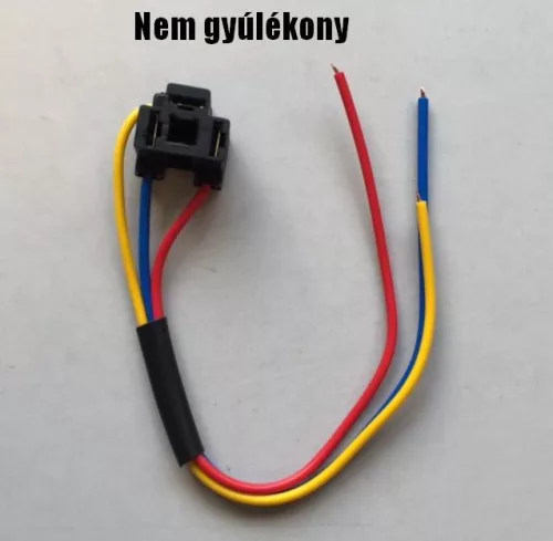 H4 kerámia izzófoglalat hőálló vezetékkel