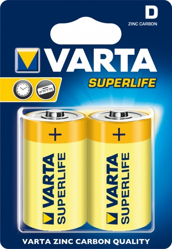 Elem varta heavy duty / superlife sárga  góliát  2db                 elektromos