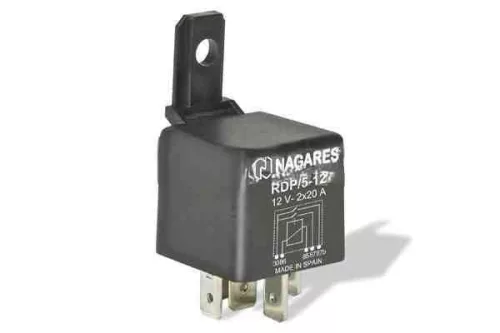 Nagares RDP/5-12 relé, 12V, 40A, 5-lábú