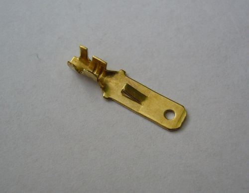 Csúszósaru kábelvég füles hosszú (apa) 4,8 mm, 100 db/csomag