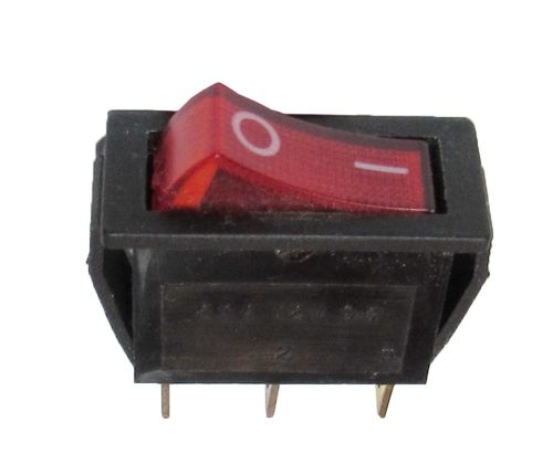 Billenő kapcsoló piros visszajelzővel, 16A, 250V