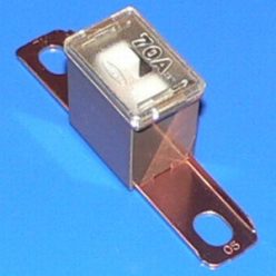 70A barna japán biztosíték, fémtalpas, apa típus