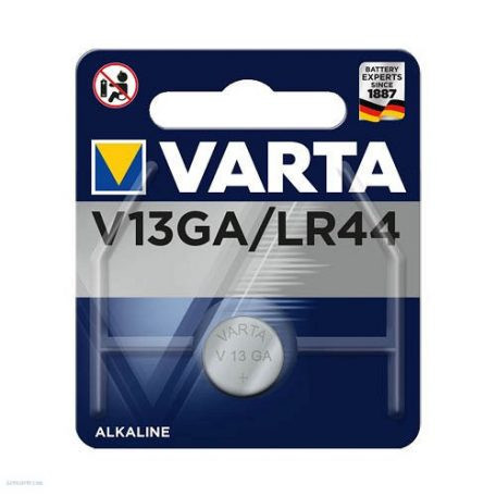VARTA V13GA (LR44) alkáli gombelem, 1,5V