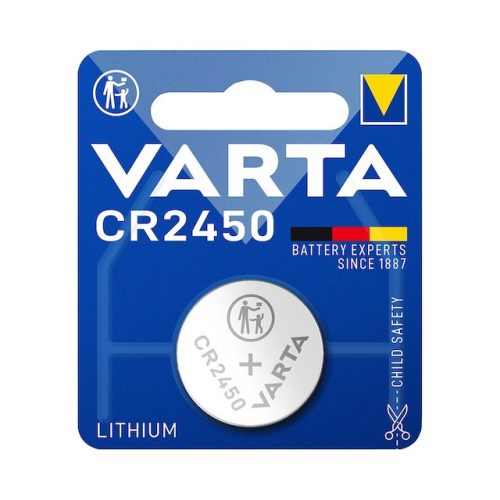 VARTA CR2450 lítium gombelem, 3V, 1 db