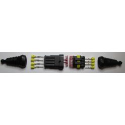 Kábelcsatlakozó készlet – 4 részes/pár – vízhatlan