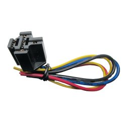 Relé tartó vezetékkel