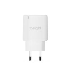 Delight 20W-os Type-C gyorstöltő adapter, fehér (55046WH)