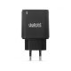 Delight 20W-os Type-C és USB-A gyorstöltő adapter, fekete (55047BK)