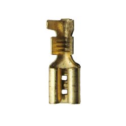   Csúszósaru kábelvég füles hosszú (apa) 6,3 mm, 100 db/csomag (73409)