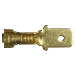 Csúszósaru kábelvég (apa) 6,3 mm, 100 db/csomag