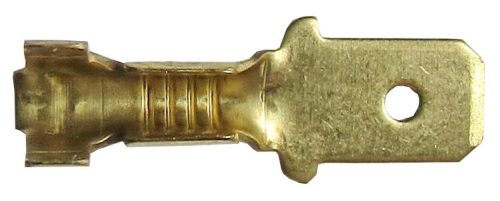 Csúszósaru kábelvég (apa) 6,3 mm, 100 db/csomag