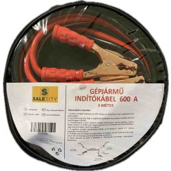 Indítókábel 600A, 3 méter, cipzáras hordtáskával