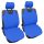 2DB-os Trikó üléshuzat - Vékony anyag - kék