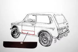 LADA – Ajtóborítás alja bal Niva
