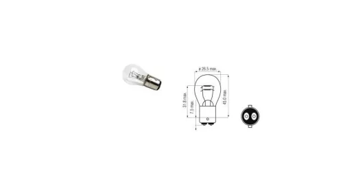 Autolamp 12V 21/5W BAY15d Izzó (10 db/csomag)