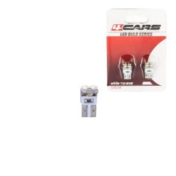 LED izzó – T10 – 4LED fehér W5W – 92773 – 4CARS
