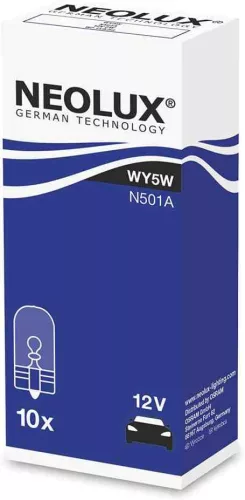 Neolux N501A WY5W 12V 5W W2.1x9.5d Sárga Foglalat Nélküli Izzó