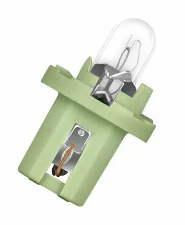 Osram 12V 2W BX8.5d Műszerfal Izzó Világoszöld Foglalattal