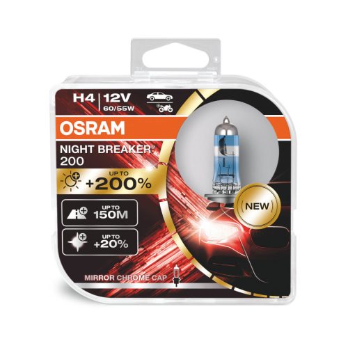 64193nb220 -2db osram 12v h4 +220% izzók