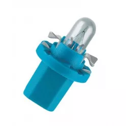 Osram 12V 1,2W BX8,5d Műszerfal Izzó Kék Foglalattal