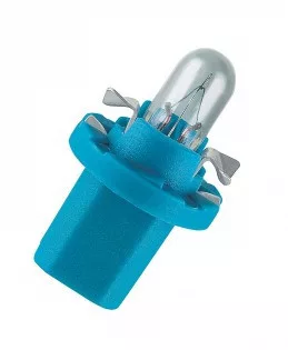 Osram 12V 1,2W BX8,5d Műszerfal Izzó Kék Foglalattal