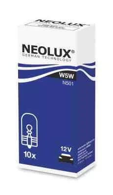 Neolux N501 W5W 12V 5W W2.1x9.5d Foglalat Nélküli Izzó