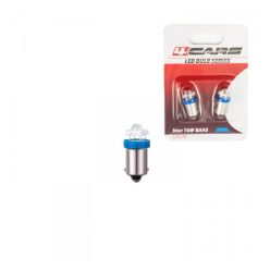 4Cars 12V BA9S LED izzó, kék, 2 db