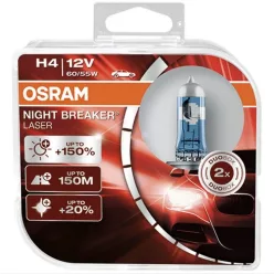   OSRAM Night Breaker Laser H4 12V 60/55W +150% Halogén Izzó (2 db)