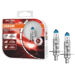   OSRAM Night Breaker Laser H1 12V 55W +150% Halogén Izzó (2 db)