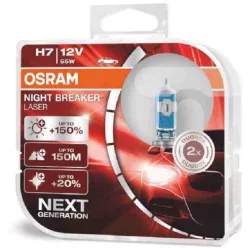   OSRAM Night Breaker Laser H7 12V 55W +150% Halogén Izzók (2 db)
