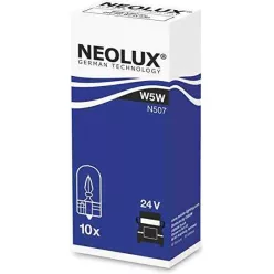Neolux N507 W5W 24V 5W W2.1x9.5d Foglalat Nélküli Izzó