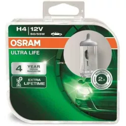 OSRAM Ultra Life H4 12V 60/55W Halogén Izzó (2 db)