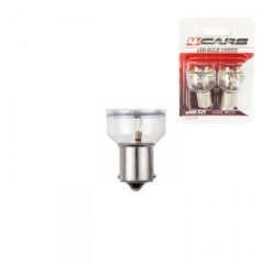 4Cars 12V S25 5050 SMD BA15S Piros LED Izzók (2 db)