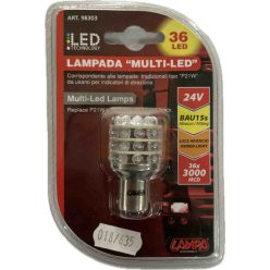 Lampa 98303 24V BAU15s 36 LED-es narancssárga izzó