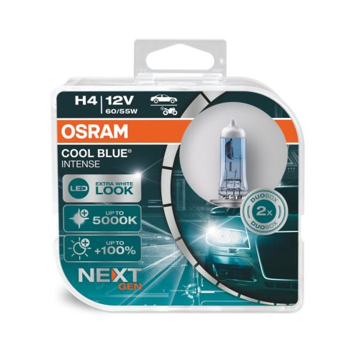 64193cbn-hcb 2db  osram 12v h4 60/55w   cool blue      izzók