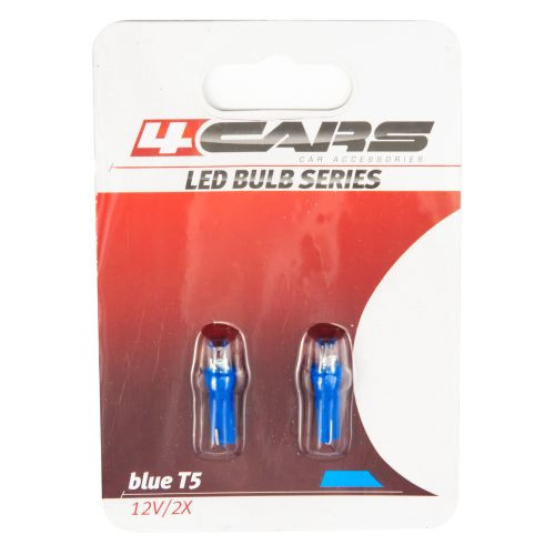 92636 12v,1,2w t5/bedugós/ 1led kék 2db-os 4cars izzók