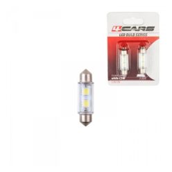 4Cars 12V C5W SV8.5 (T11x39) fehér LED szofita izzó, 2 db