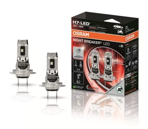Osram H7 LED +450% – Night Breaker 64210DWNBSP450 (2 db)