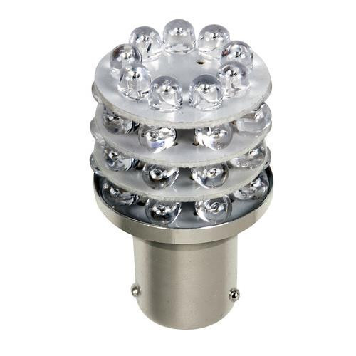 Lampa, 24V BAU15S 36 LED DIÓDA, SÁRGA SZÍNŰ